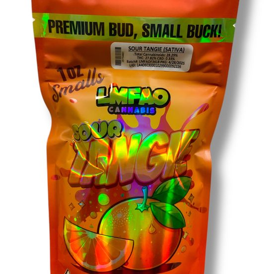 Photograph of product: LMFAO - Sour Tangie 28g Flower - 