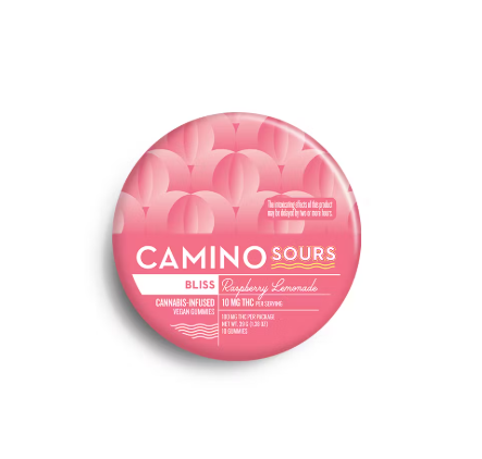 Photograph of product: Sour Raspberry Lemonade | "Bliss" | 100mg (20ct)
