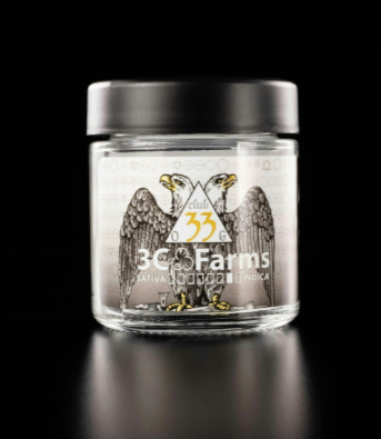Photograph of Product: 3C - Flower - Club 33 OG - 3.5g