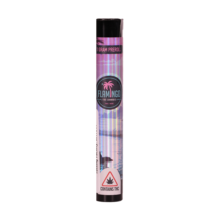 Photograph of product: Flamingo | Strawberry Fritter | Pre Roll | 1g