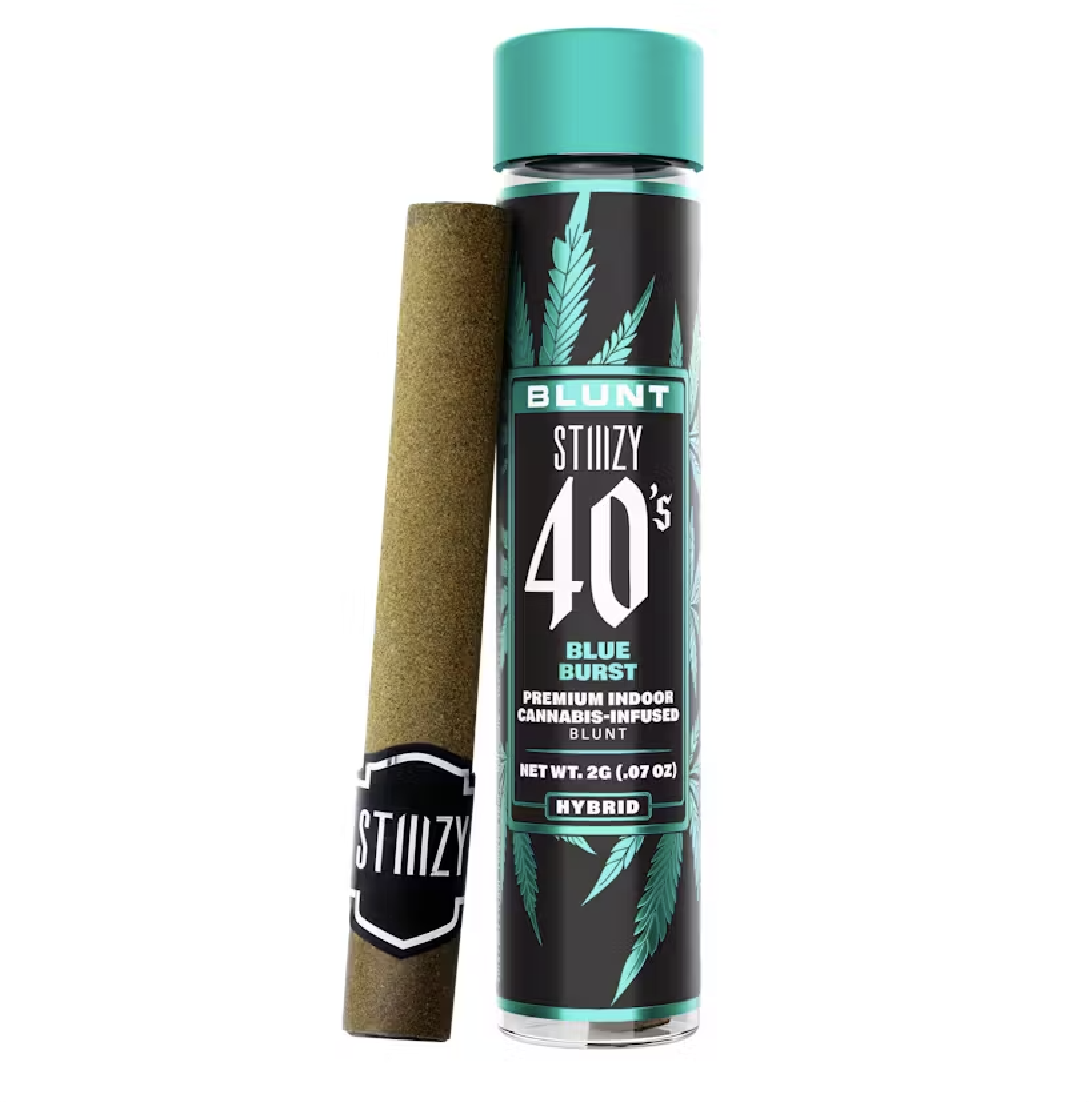 Photograph of product: STIIIZY 40's Infused Blunt 2g - Blue Burst (H)