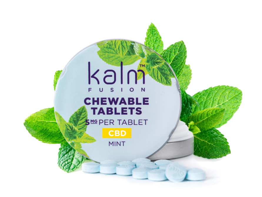 Photograph of product: Kalm Fusion - Blue Mint  | 100MG 20PK Chewable Tablets (TAX INCLUDED)