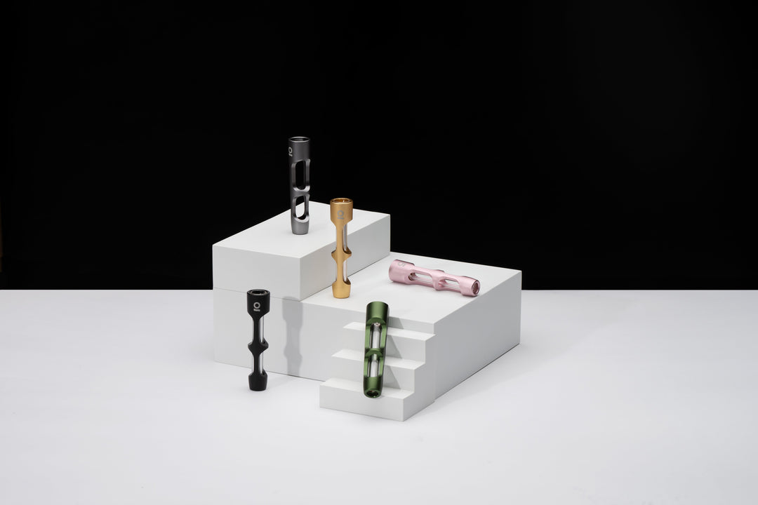 Photograph of product: Glass & Aluminum Chillum Pipe  Assorted Colors