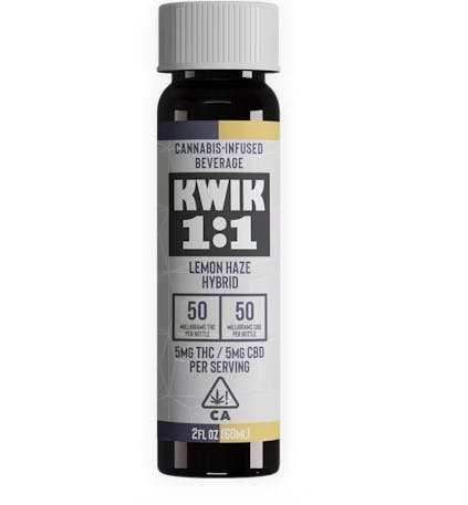 Photograph of product: Kwik Ease- Lemon Haze 1:1 Hybrid 50mg