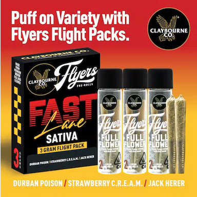 Photograph of product: FAST LANE PACK | 3G 6PK CLAYBOURNE CO. FLYERS