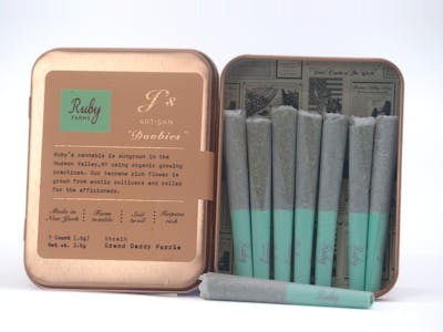 Photograph of product: Ruby Farms Doobies African Orange 7pk 0.5g Prerolls