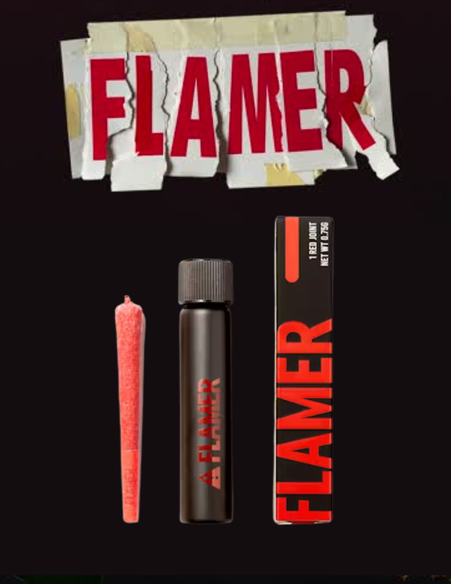 Photograph of product: Flamer .75g Pre-roll- PNC