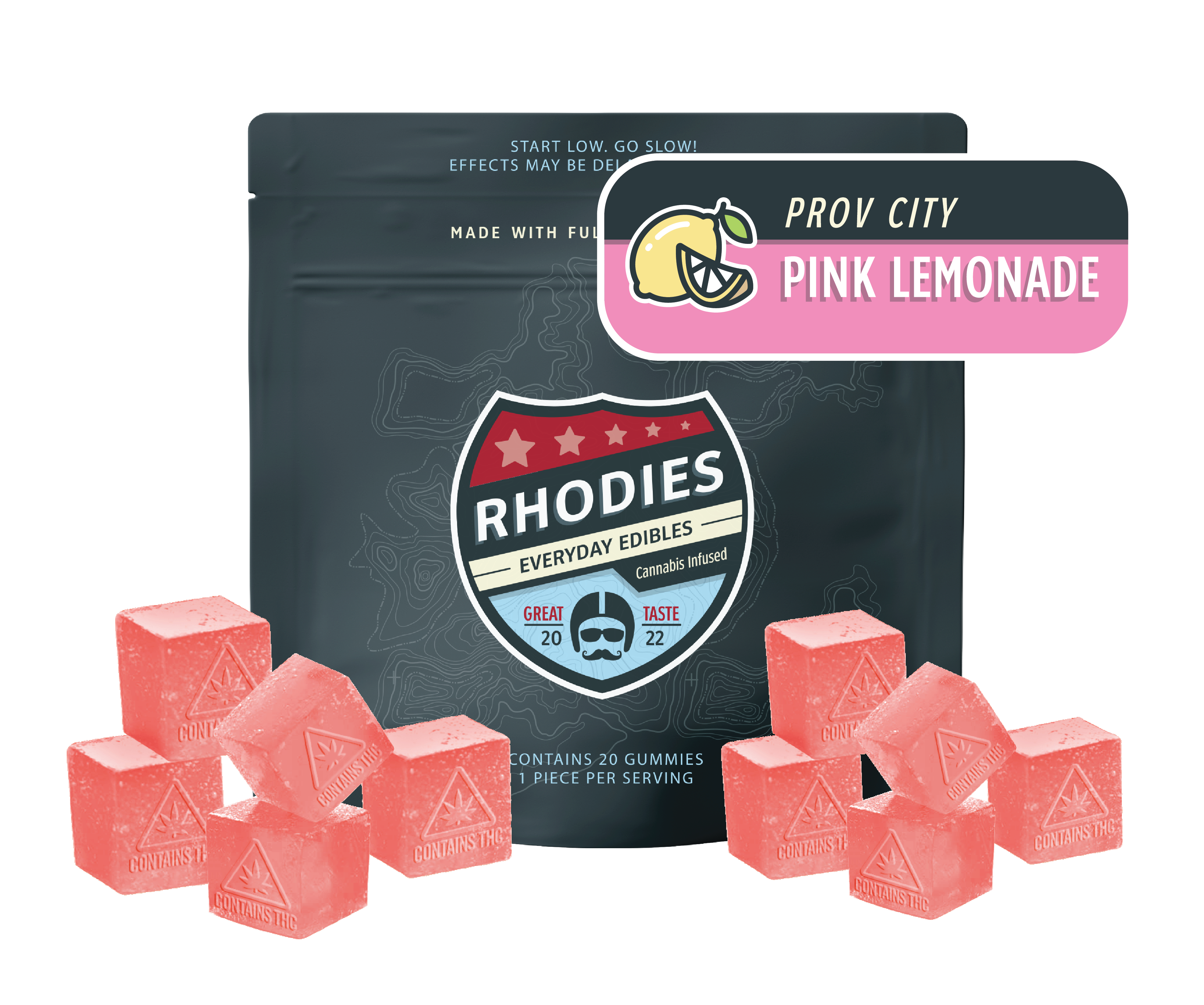 Photograph of product: Prov City Pink Lemonade | Gummies | 20pk
