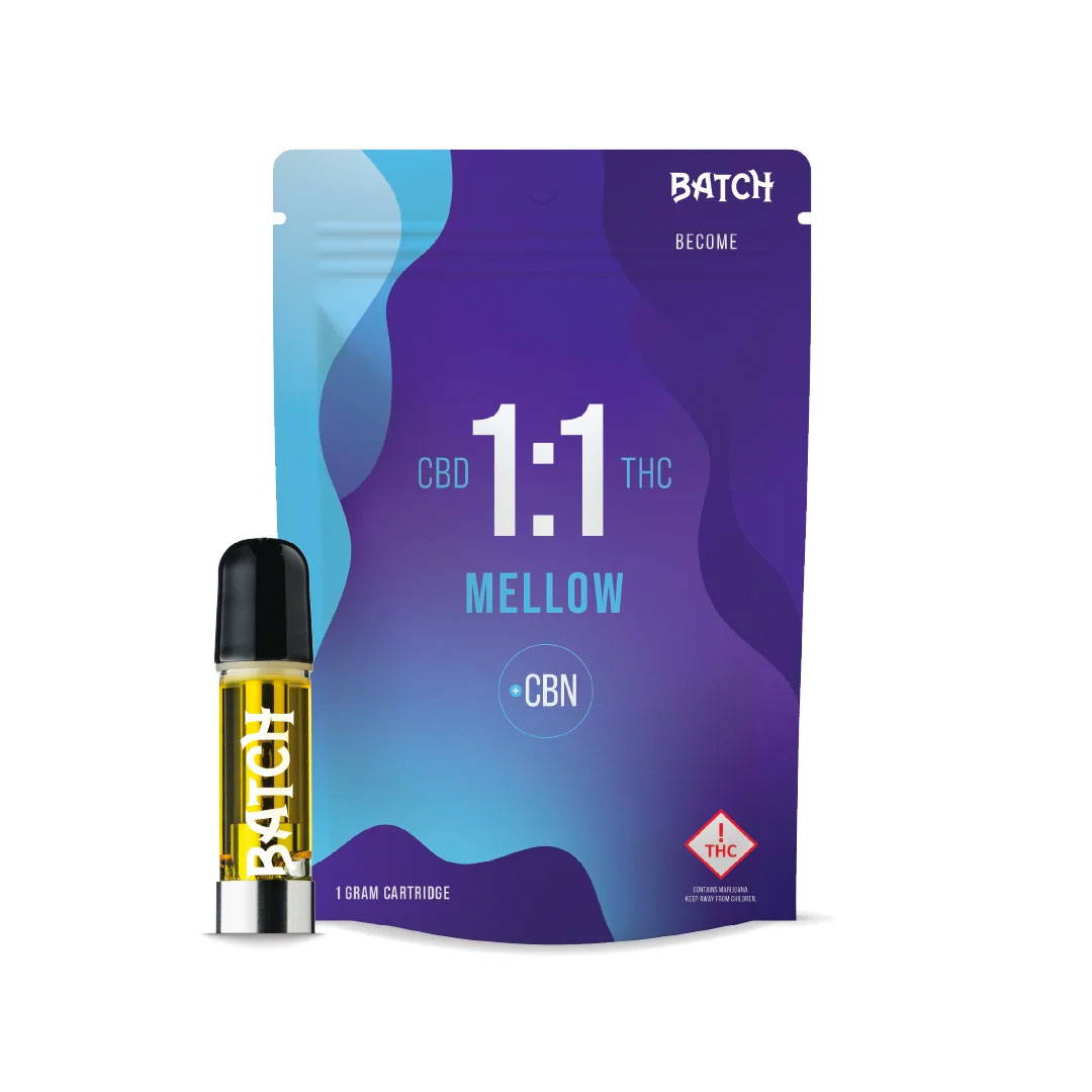 Photograph of product: Batch | 1g Cartridge | 1:1 Become Mellow (TH-oui:CBN)
