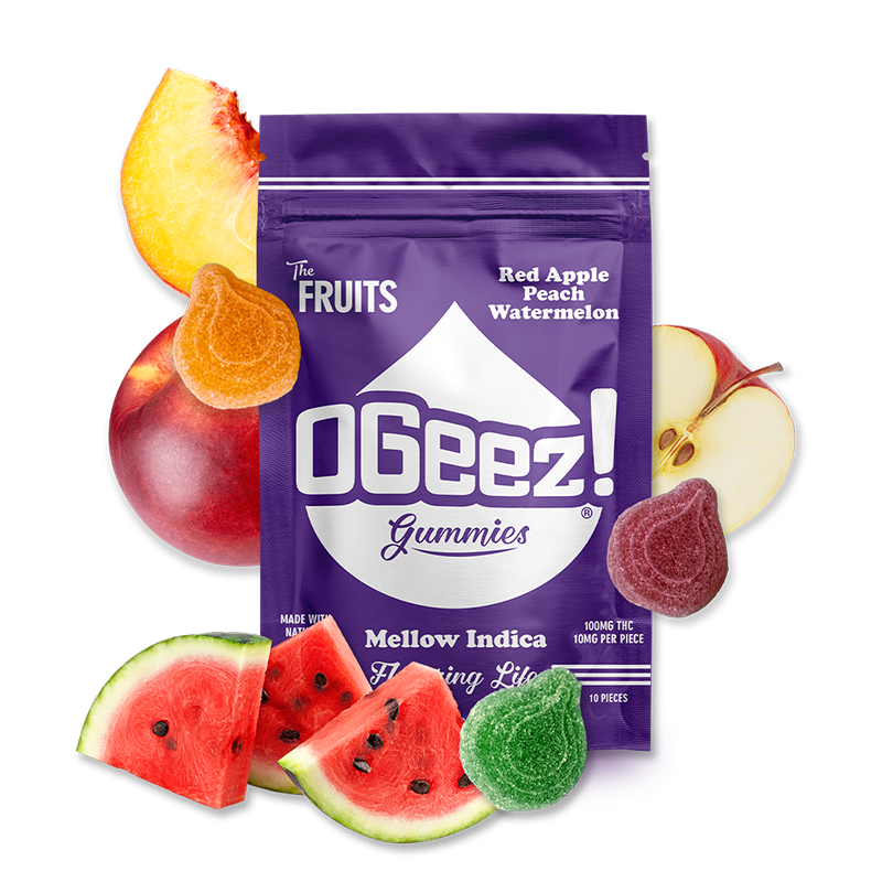 Photograph of product: The Fruits | Gummies | Mellow | Oui'd | 100MG