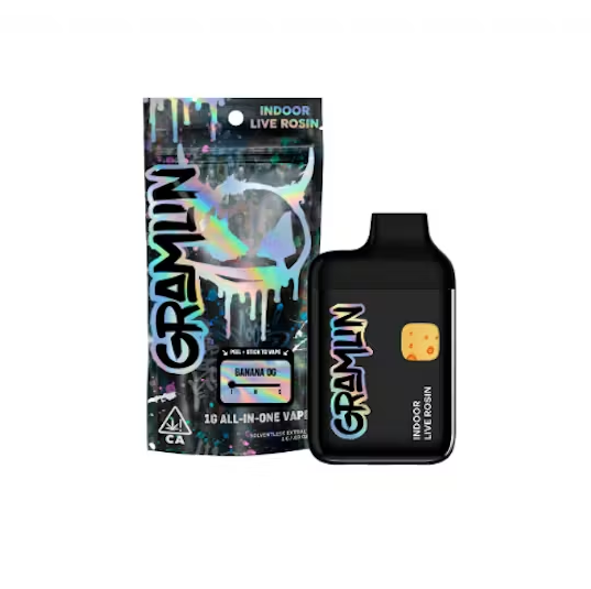 Photograph of product: GRAMLIN - AIO - Banana OG - Live Rosin - 1G