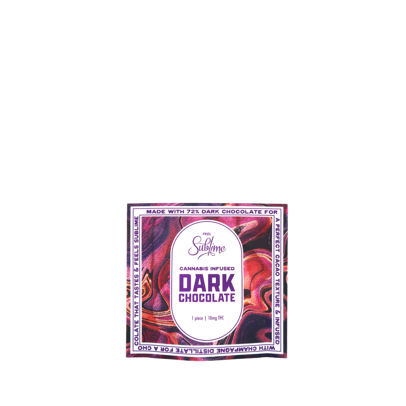 Photograph of product: Sublime Single Dark Chocolate 10mg