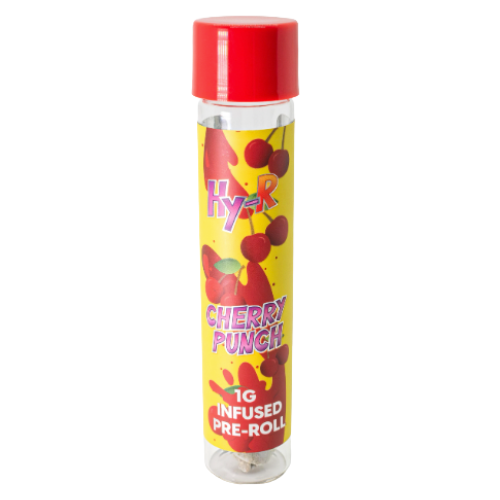 Photograph of product: HY-R Cherry Punch Infused Pre-Roll 1g