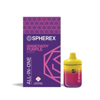 Photograph of product: Spherex | All in One Mini Vape | Grand Daddy Purp