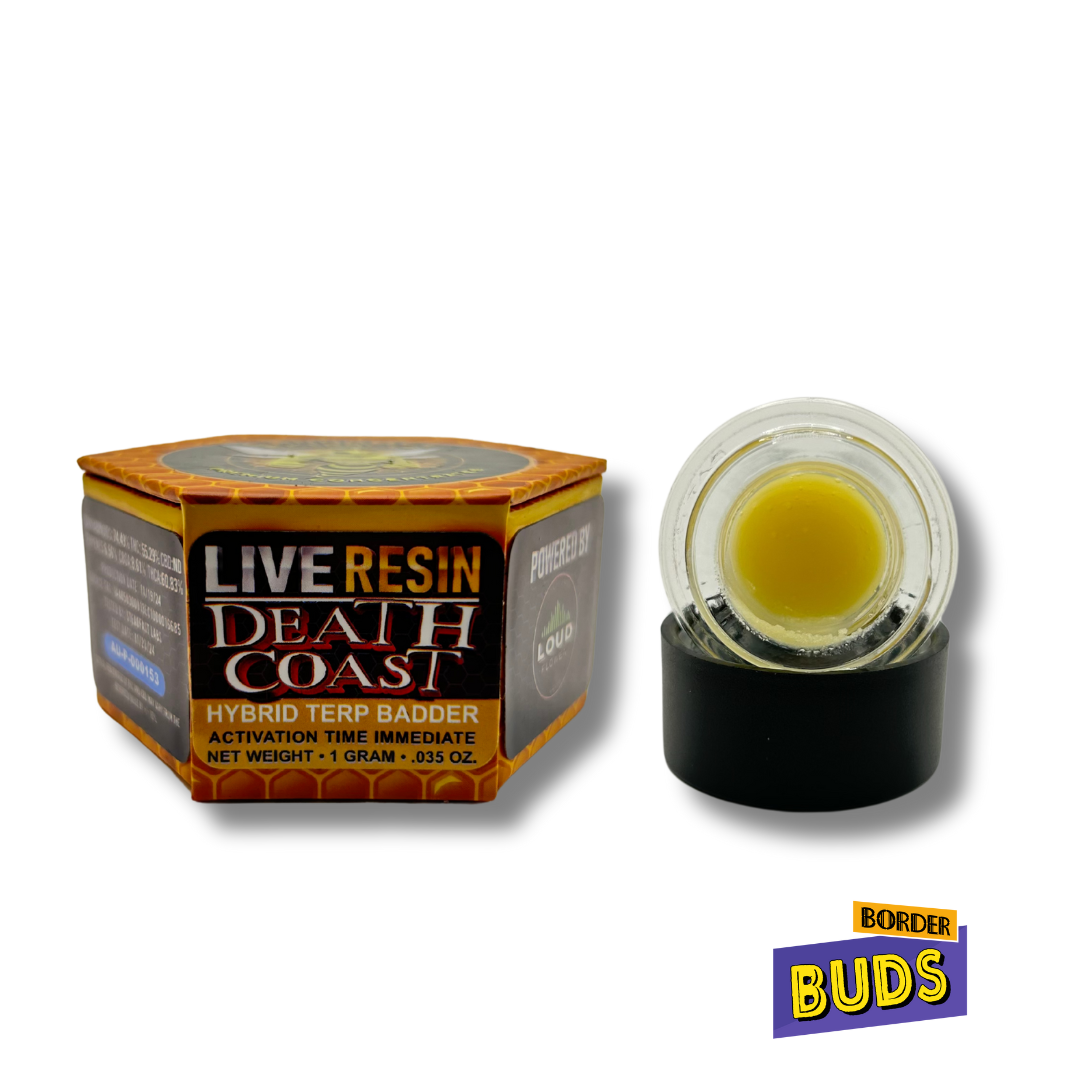 Photograph of product: Death Coast | Cannabee Extracts | 1g | Live Resin Terp Badder
