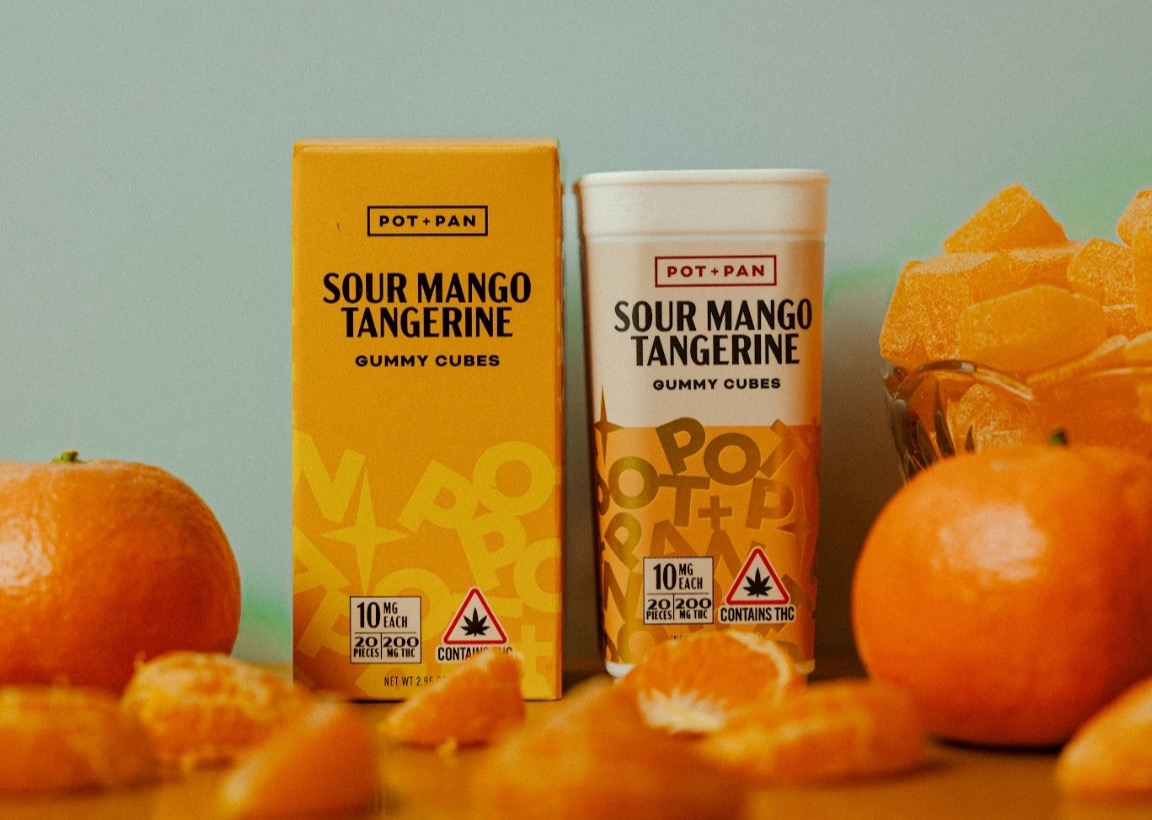 Photograph of product: SOUR MANGO TANGERINE GUMMIES | 20 PCS | 10MG