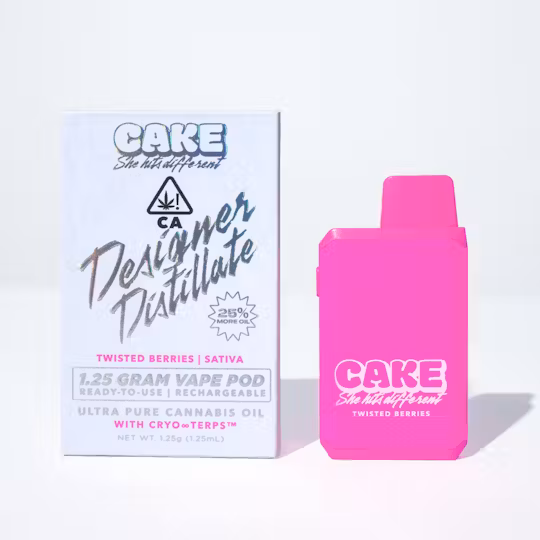 Photograph of product: Cake | Twisted Berries - 1.25 Grams - Oui'd - Designer Distillate