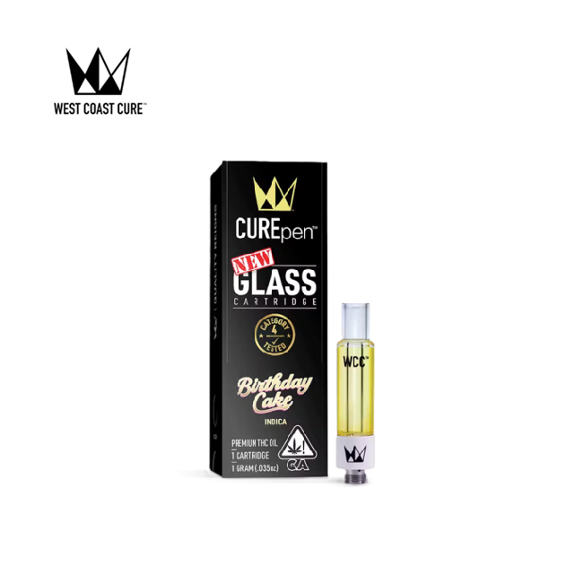 Photograph of product: BIRTHDAY CAKE 1G CUREPEN CARTRIDGE