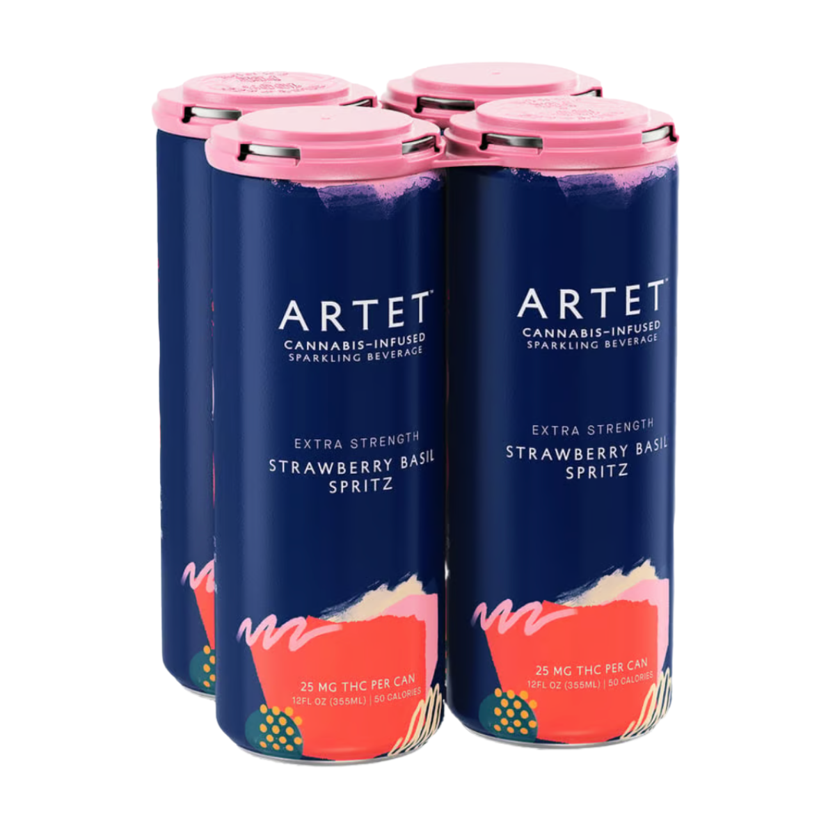 Photograph of product: STRAWBERRY BASIL 25MG SPRITZ 4PK