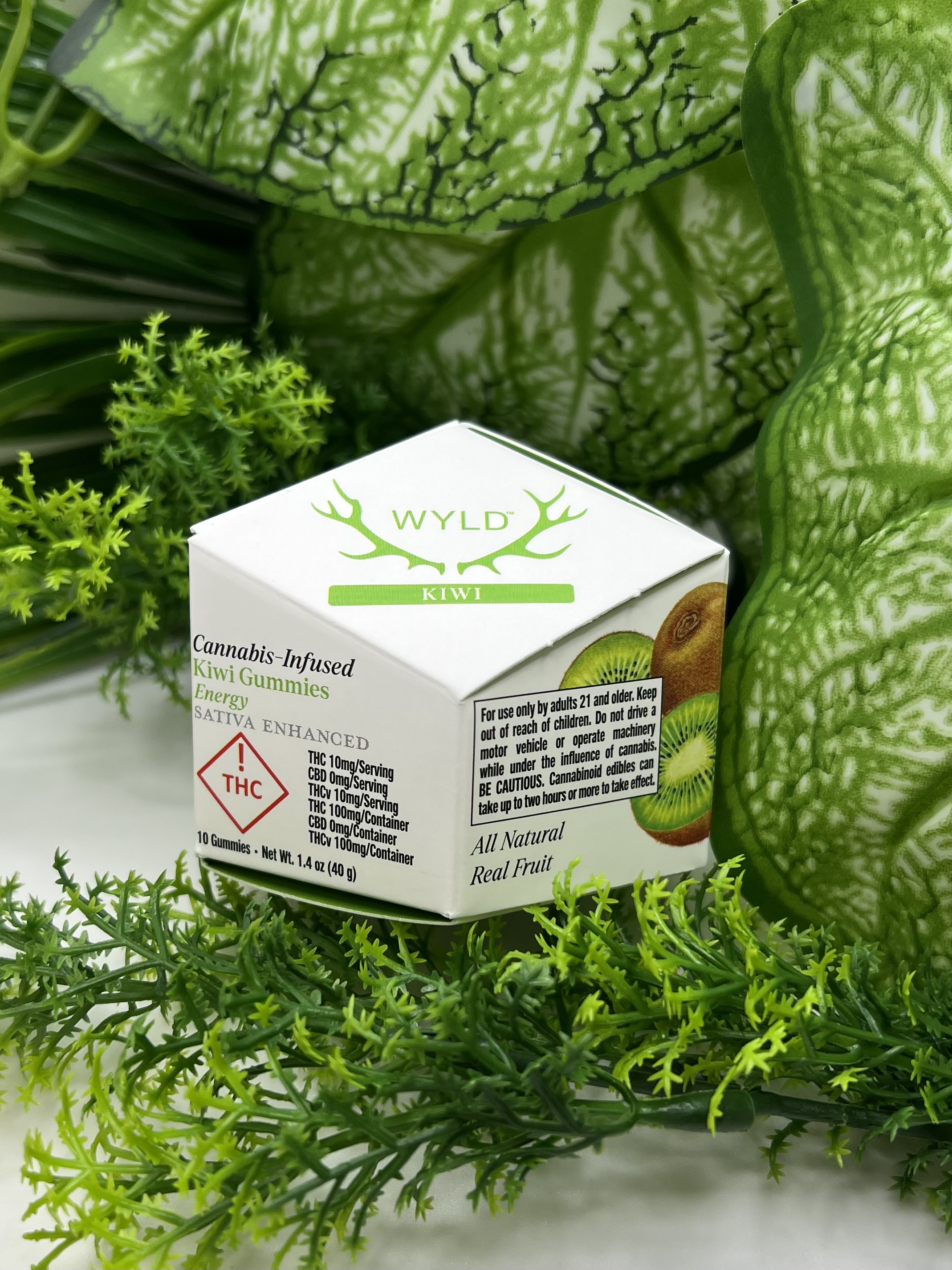 Photograph of product: Wyld - Kiwi - 1:1 - 100mg Gummies