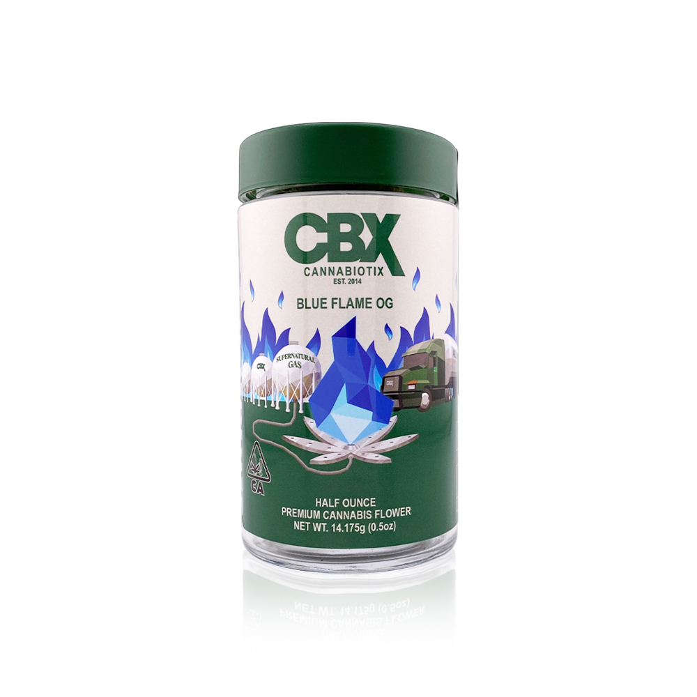 Photograph of product: CBX - Flower - Blue Flame OG - 14G