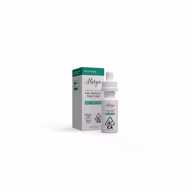 Photograph of product: Mary's Medicinals - Oil - (33mg) - 30:1 CBD+TH-oui - **RESTORE**