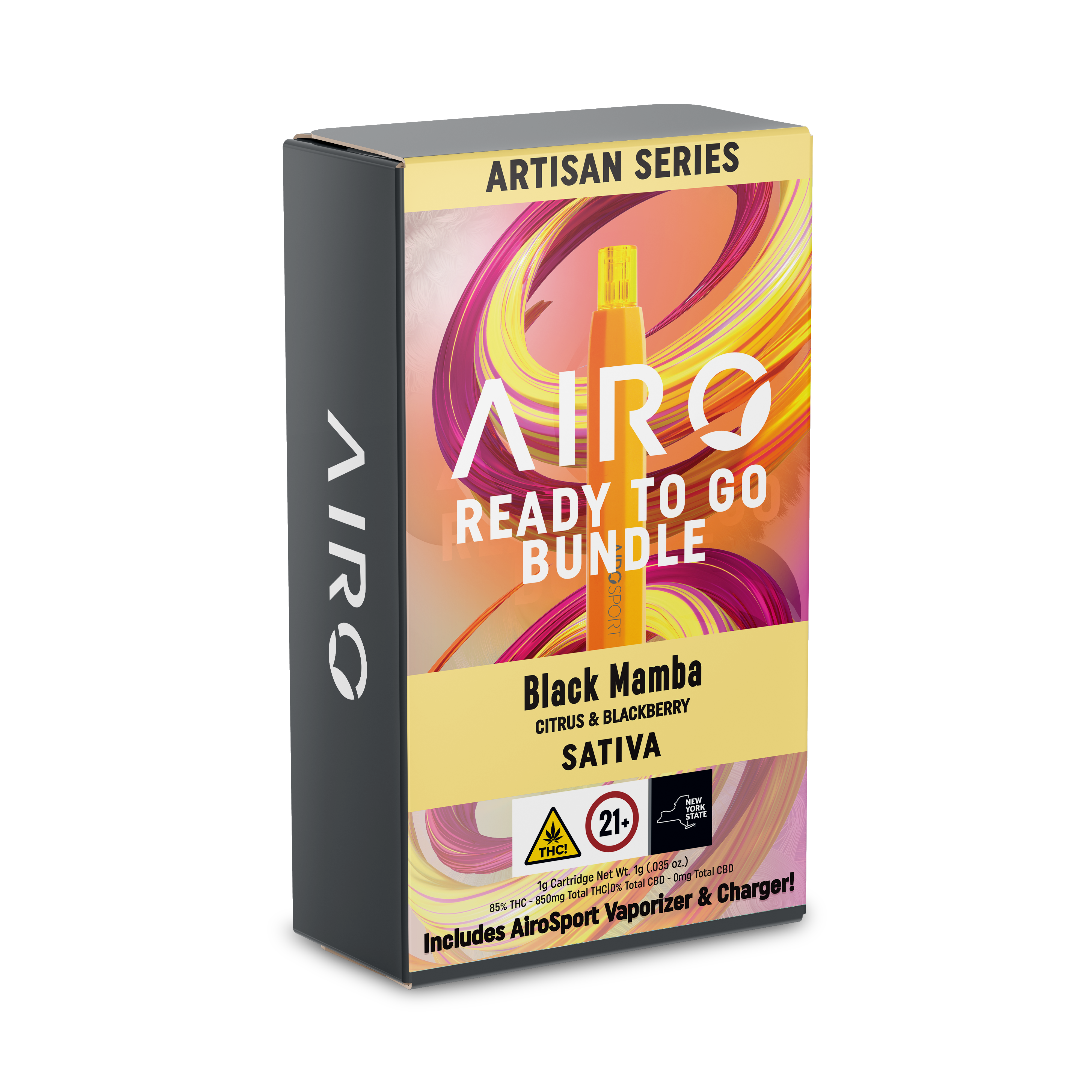 Photograph of product: AIRO | READY TO GO BUNDLE | BLACK MAMBA | 1G