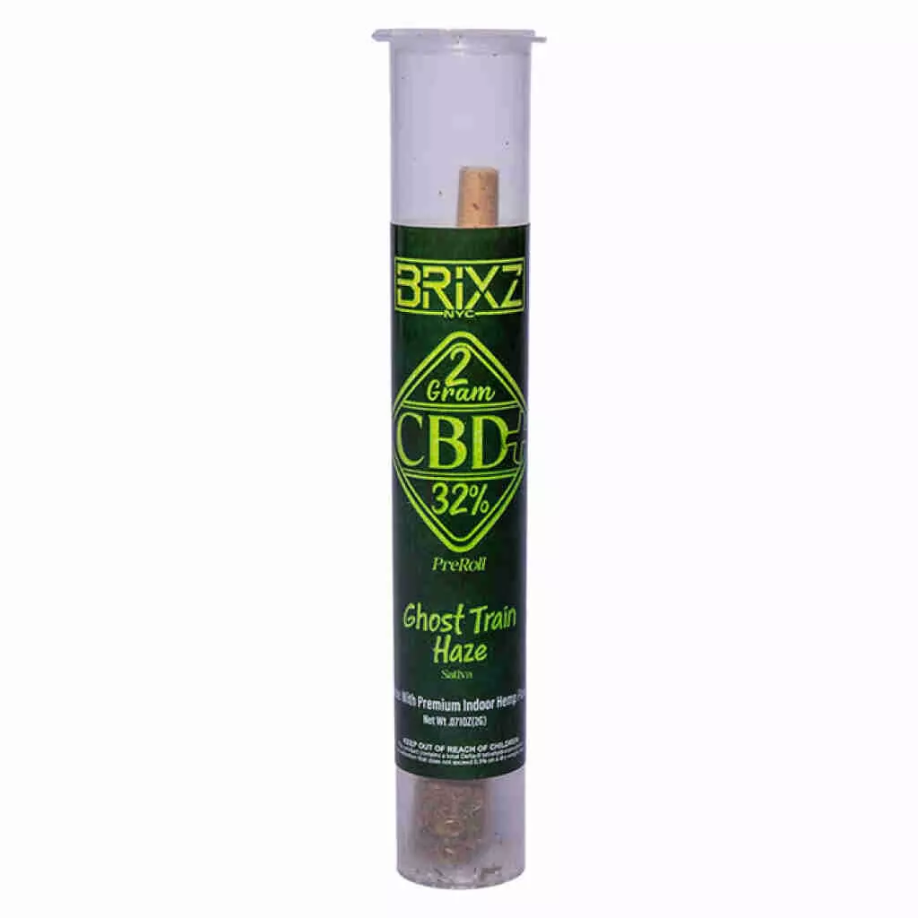 Photograph of product: Brixz | Ghost Train Haze | CBD Preroll | 2g