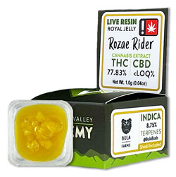 Photograph of product: WVA 1g CHERRY ZANGRIA Cured Resin Badder
