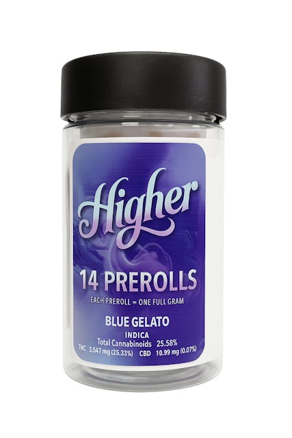 Photograph of product: 14G Pre-rolls Blue Gelato (14PK) - Blue Gelato