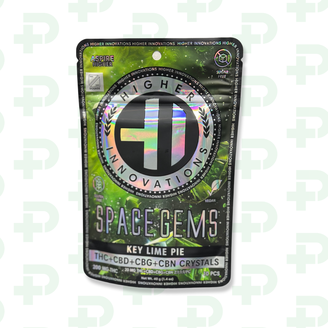 Photograph of product: Higher Innovations 200mg Space Gems - Key Lime Pie w CBD, CBG, CBN