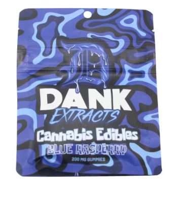 Photograph of product: DANK: Blue Razz 200MG Gummies