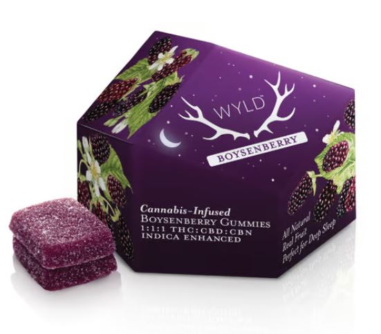 Photograph of product: 1:1:1 Boysenberry Gummies | 300mg