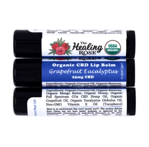 Photograph of product: Grapefruit Eucalyptus - Organic CBD Lip Balm (25mg)