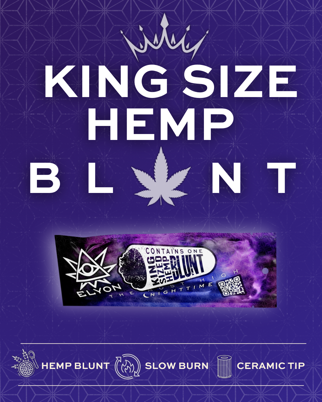 Photograph of product: Elyon l Super Runtz Hemp Blunt Pre Roll l 1pk l 2g