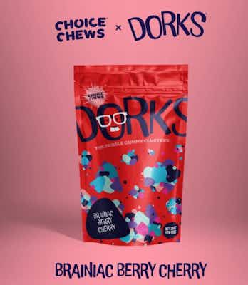Photograph of product: Choice Dorks Brainiac berry cherry Gummies 200mg