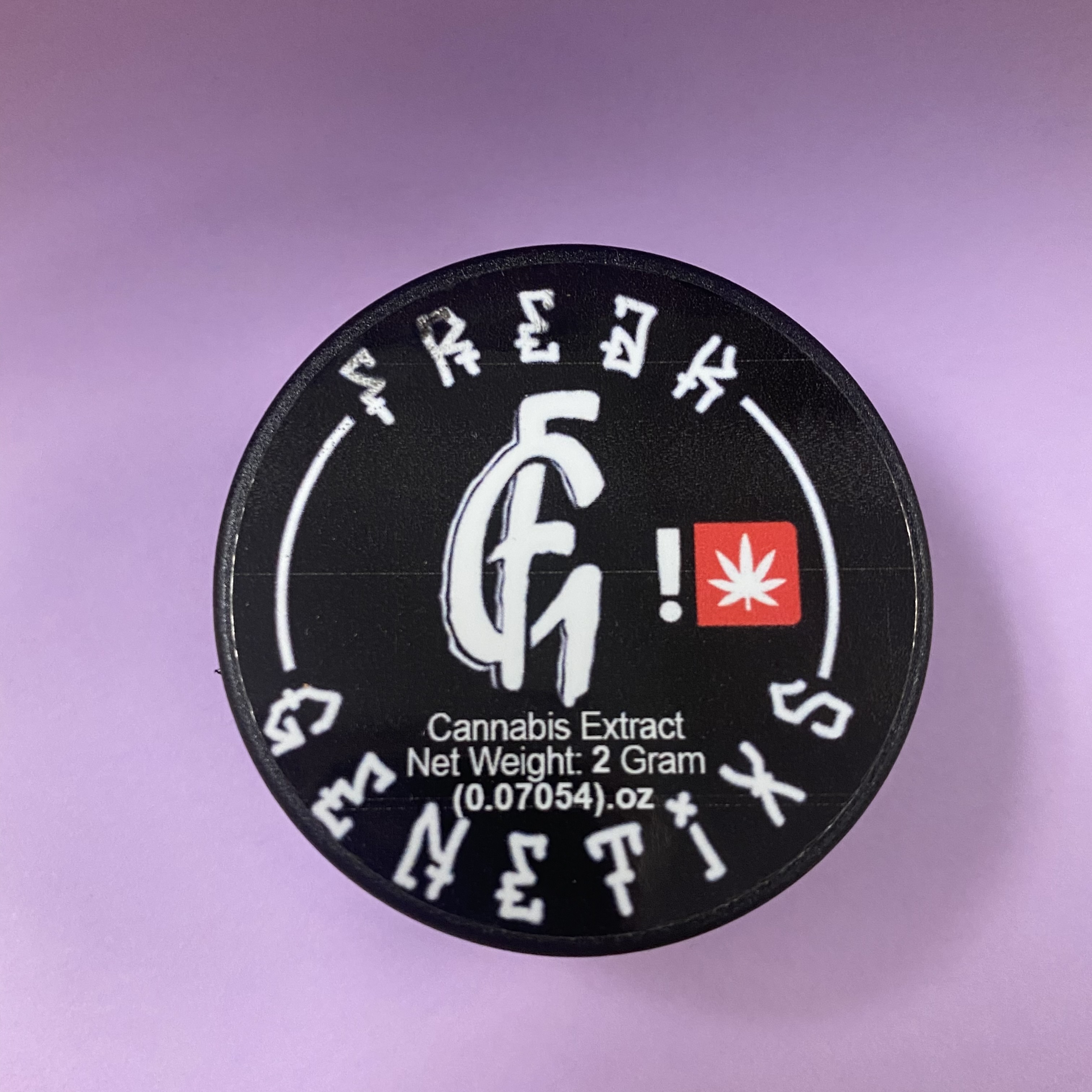 Photograph of product: 2g Sugar Wax/Sauce - Freak Genetix - - Compound Runtz
