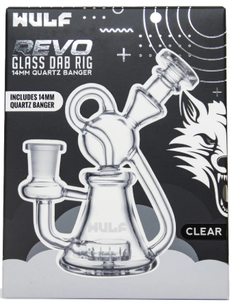 Photograph of product: Glass Revo 14mm Dab Rig With Quarts Banger (Clear)