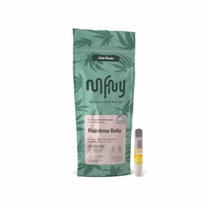 Photograph of product: MFNY .5g Live Resin Vape Cart Rainbow Beltz 2.0