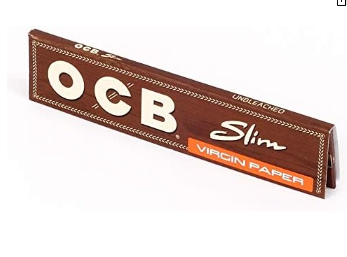 Photograph of product: OCB Virgin Unbleached Slim Papers