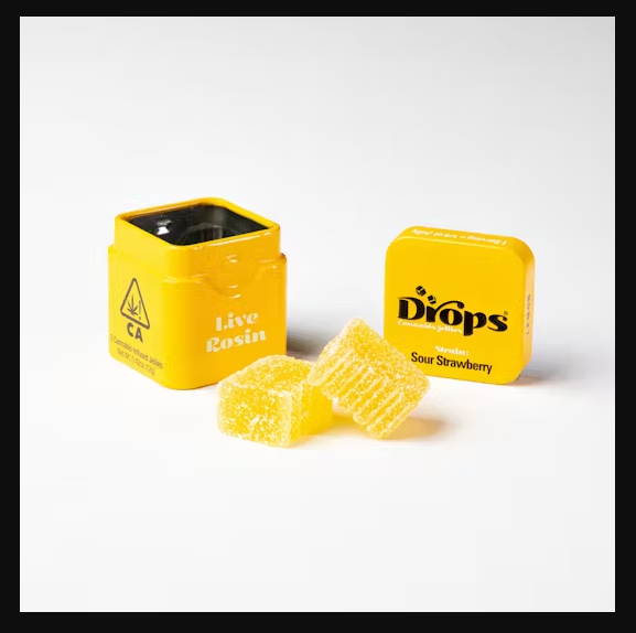 Photograph of product: Gummy - Drops 2pc - Lemon