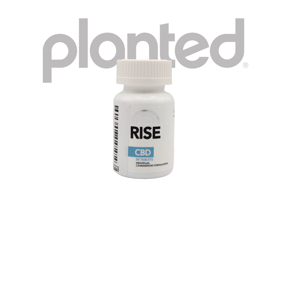Photograph of product: RISE | CBD | PILLS | 1500MG