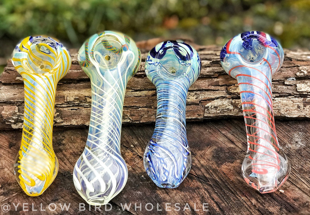 Photograph of product: Pipe - 4.5" Palm Tree - Glass Hand Pipes