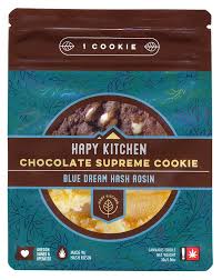Photograph of product: Hapy Kitchen | 100 mg | Chocolate Supreme Cookie | Blue Dream Live Rosin Infused