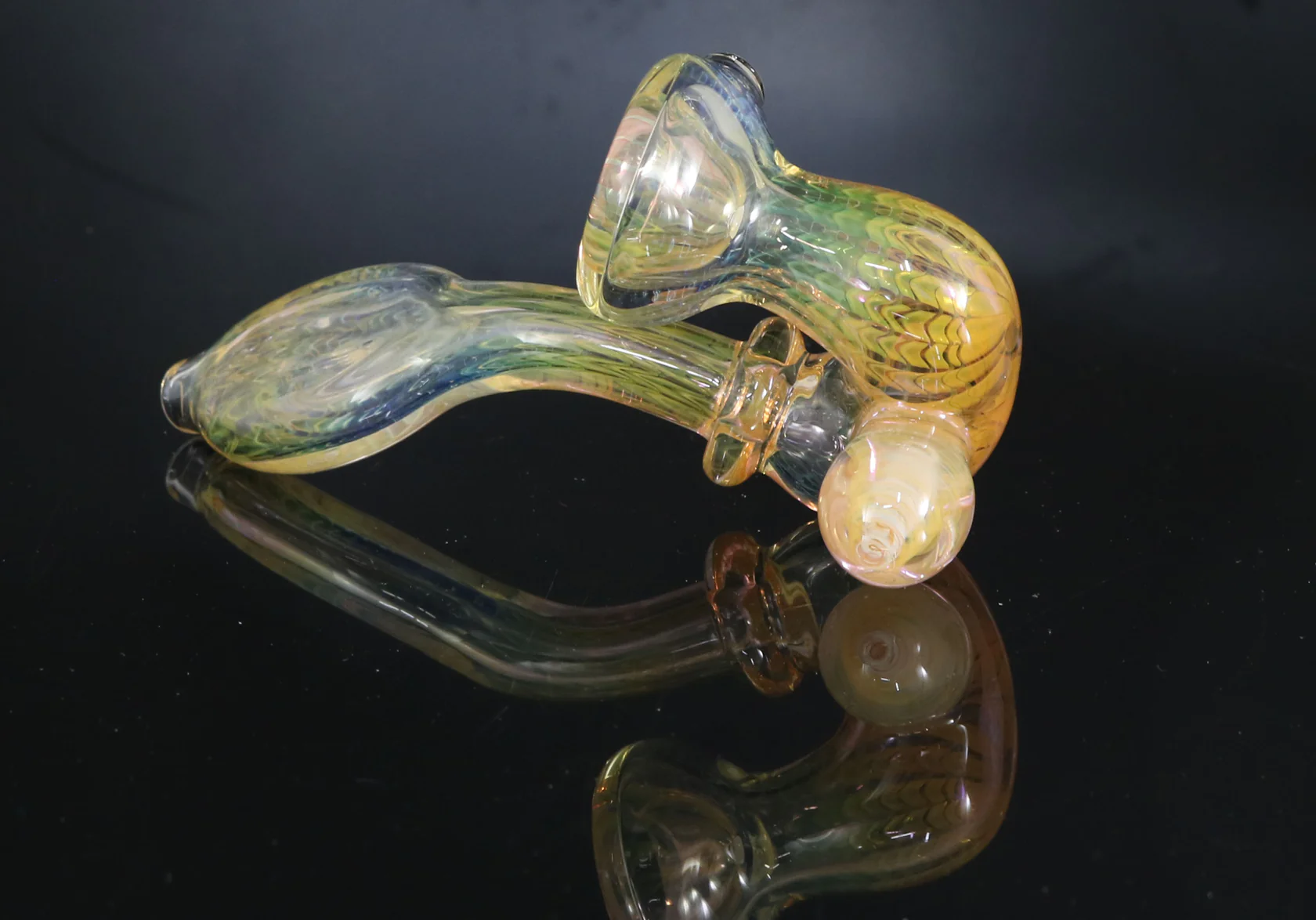 Photograph of product: Prism Glassworks Handblown Squid Sherlock Dry Pipe