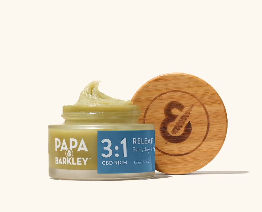 Photograph of product: CBD RICH RELEAF BALM | 3:1 CBD/TH-oui | 15ML | PAPA & BARKLEY