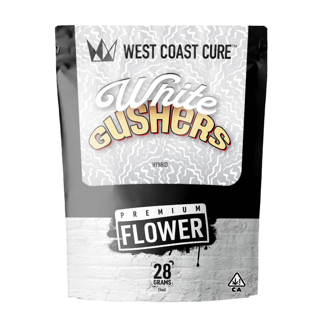 Photograph of product: WHITE GUSHERS 28G