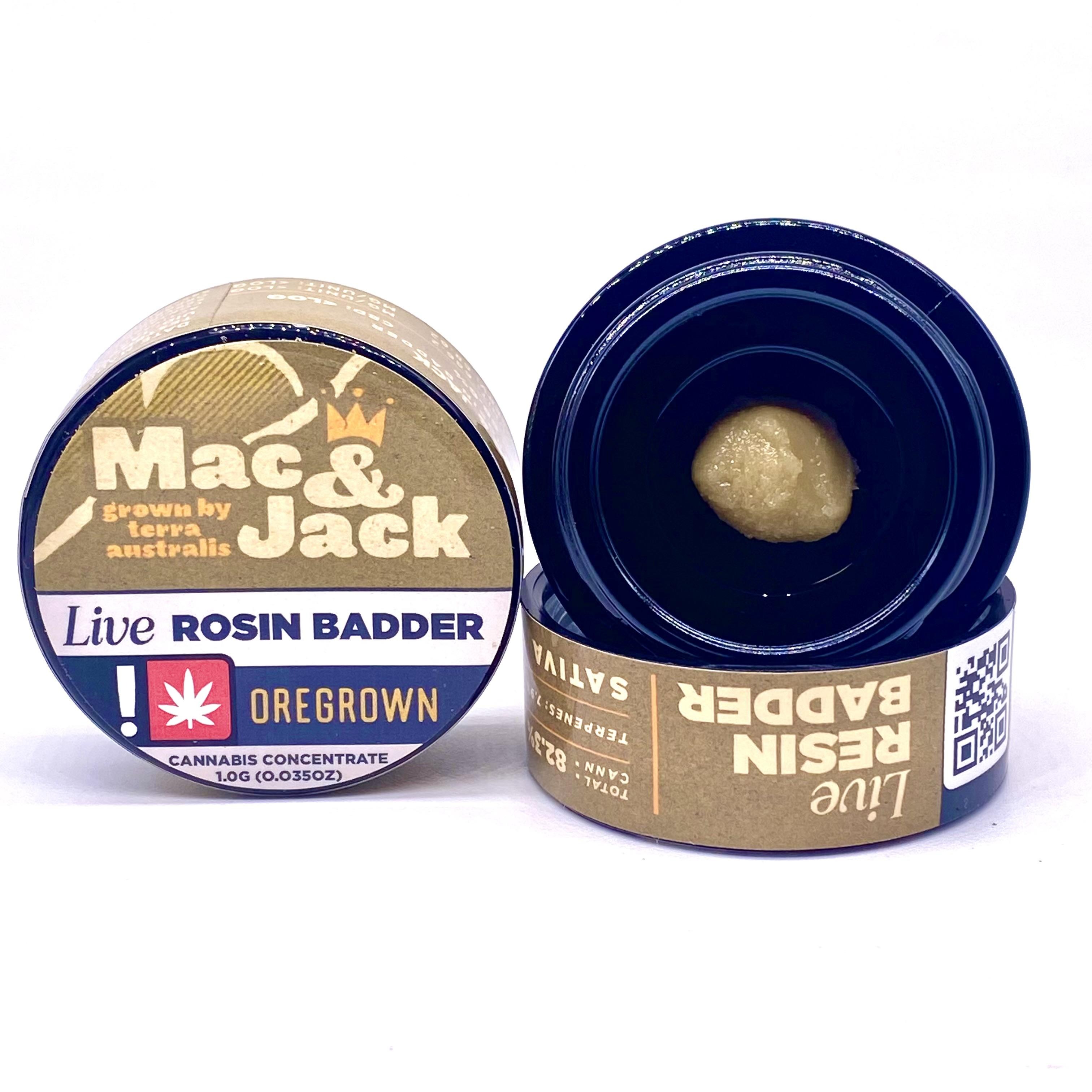 Photograph of product: rosin OG 1g Mac & Jack (S)