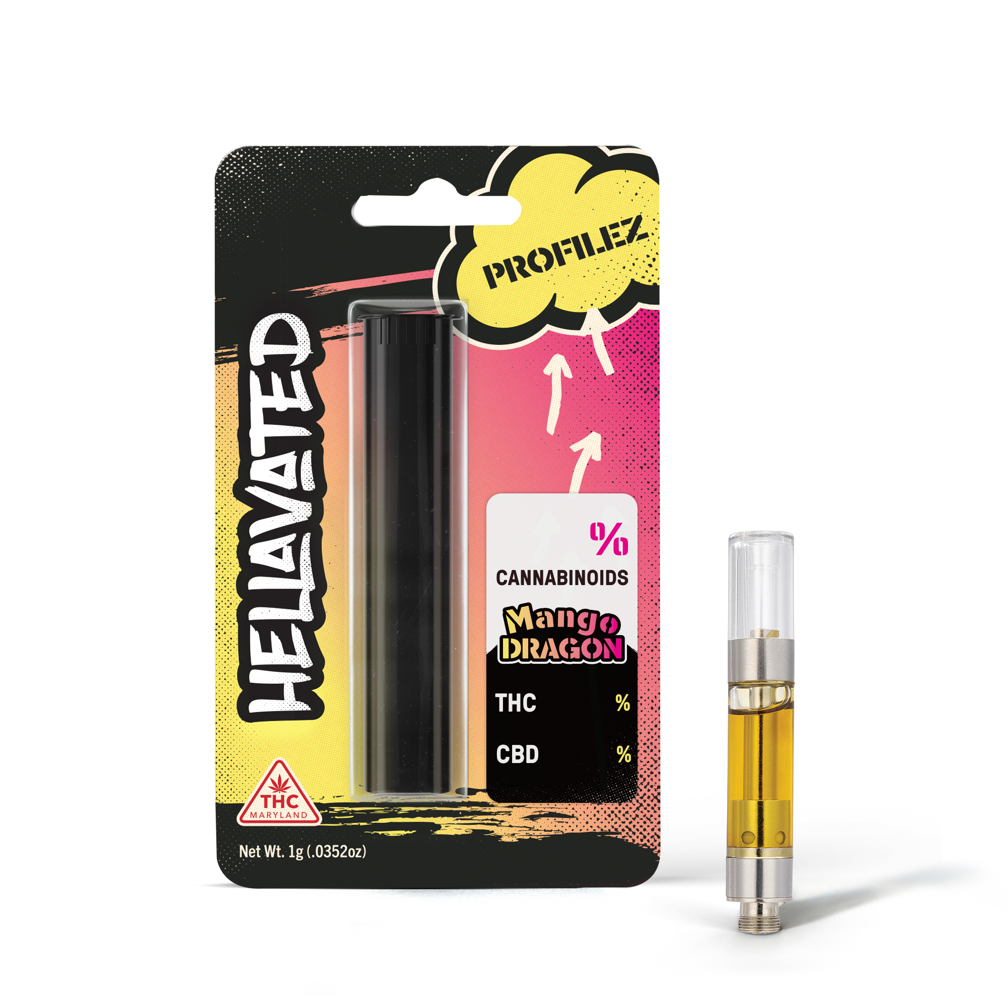 Photograph of product: Mango Dragon Vape Cart 1g