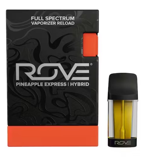 Photograph of product: Rove Pineapple Express (H) Live Resin Diamonds Vape Reload 1g